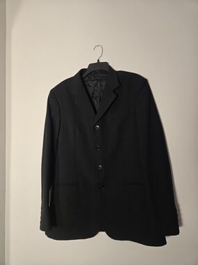 Sisley Black Men's Sport Coat Blazer